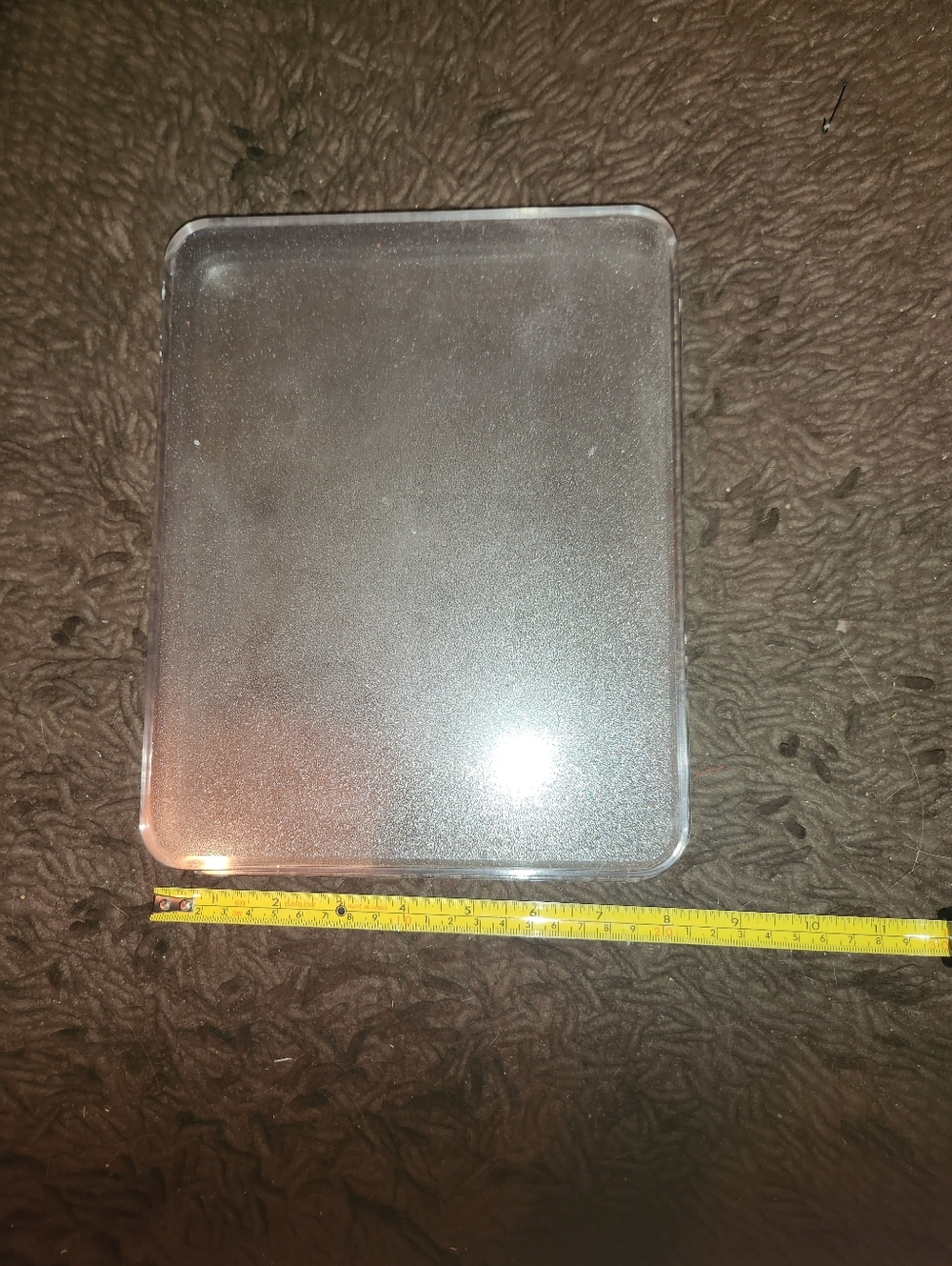 Clear Rectangular Acrylic Tray - Transparent - Picture 4 of 5